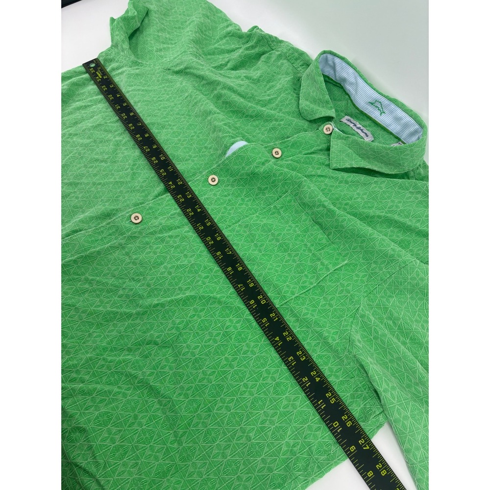 Lot of 2 Tommy Bahama Mens XXL Shirt Lot Coconut Point Silk Green Blue Tropical - Picture 8 of 12